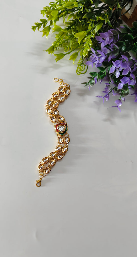 Kundan Two layer Bracelet