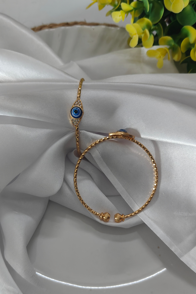 EvilEye Glow Antitarnish Gold Plated Bangles