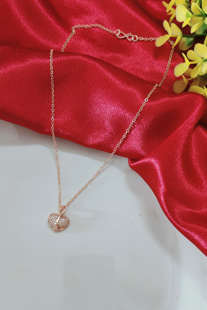 18 Carat Gold Plated AuraHeart Pendant Chain