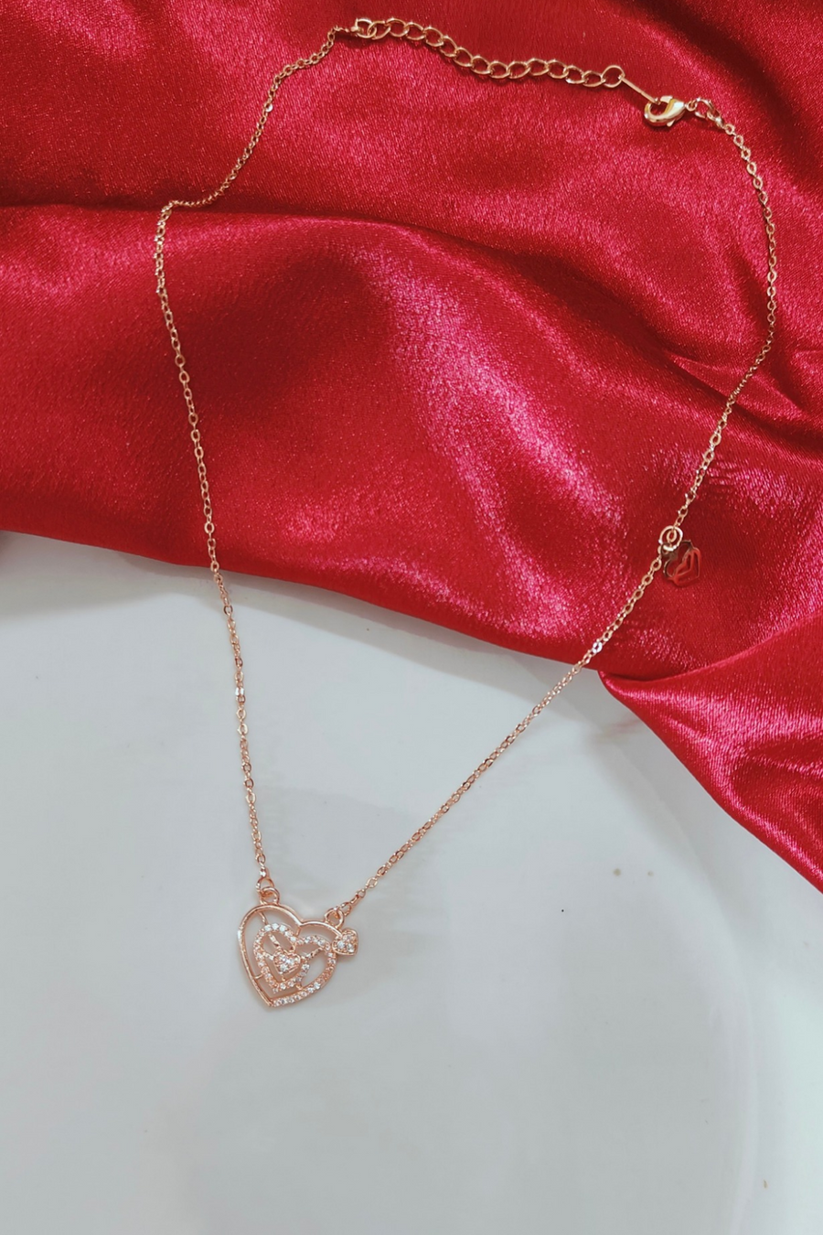 Aurora Heart Pendant Chain