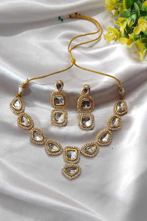 Designer Polki Kundan Necklace Set