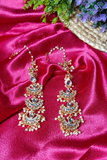 Kundan Earrings with Earchain