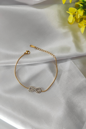 Infinity Spark Charm Chain Bracelet