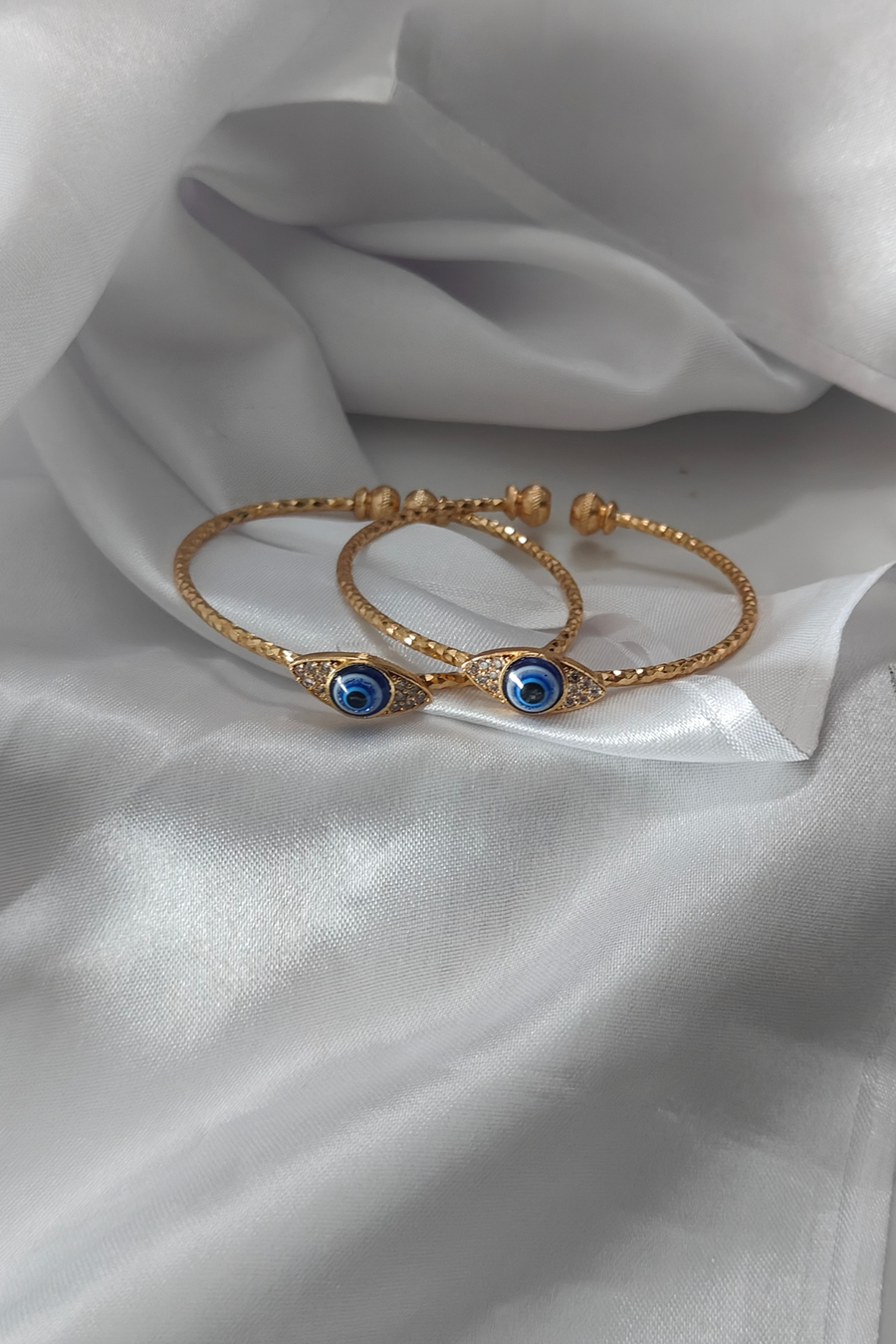 EvilEye Glow Antitarnish Gold Plated Bangles