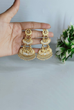 Antique Double Layer Brass Jhumka