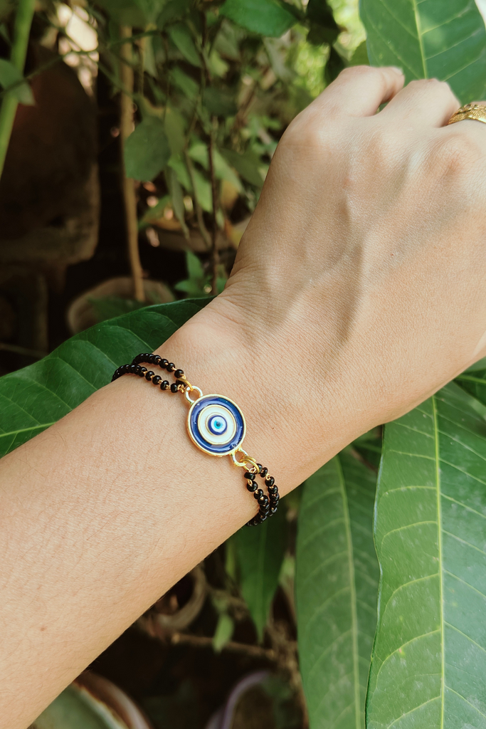 Divine Blue Evileye Charm Handmangalsutra