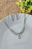 Shimmer Shine Diamond Stone Necklace set