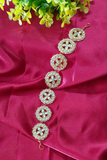 White Kundan Mathapatti