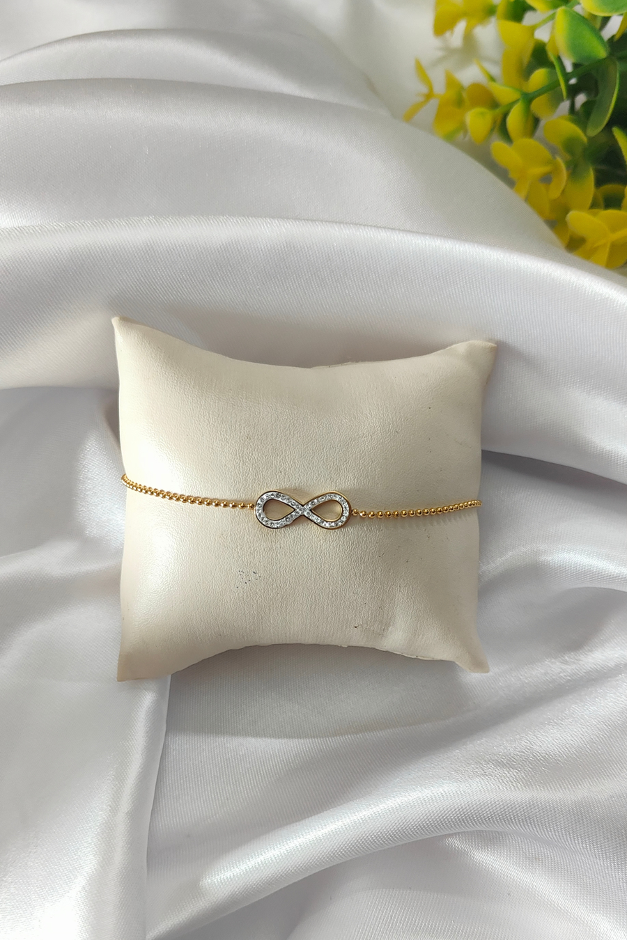 Infinity Spark Charm Chain Bracelet